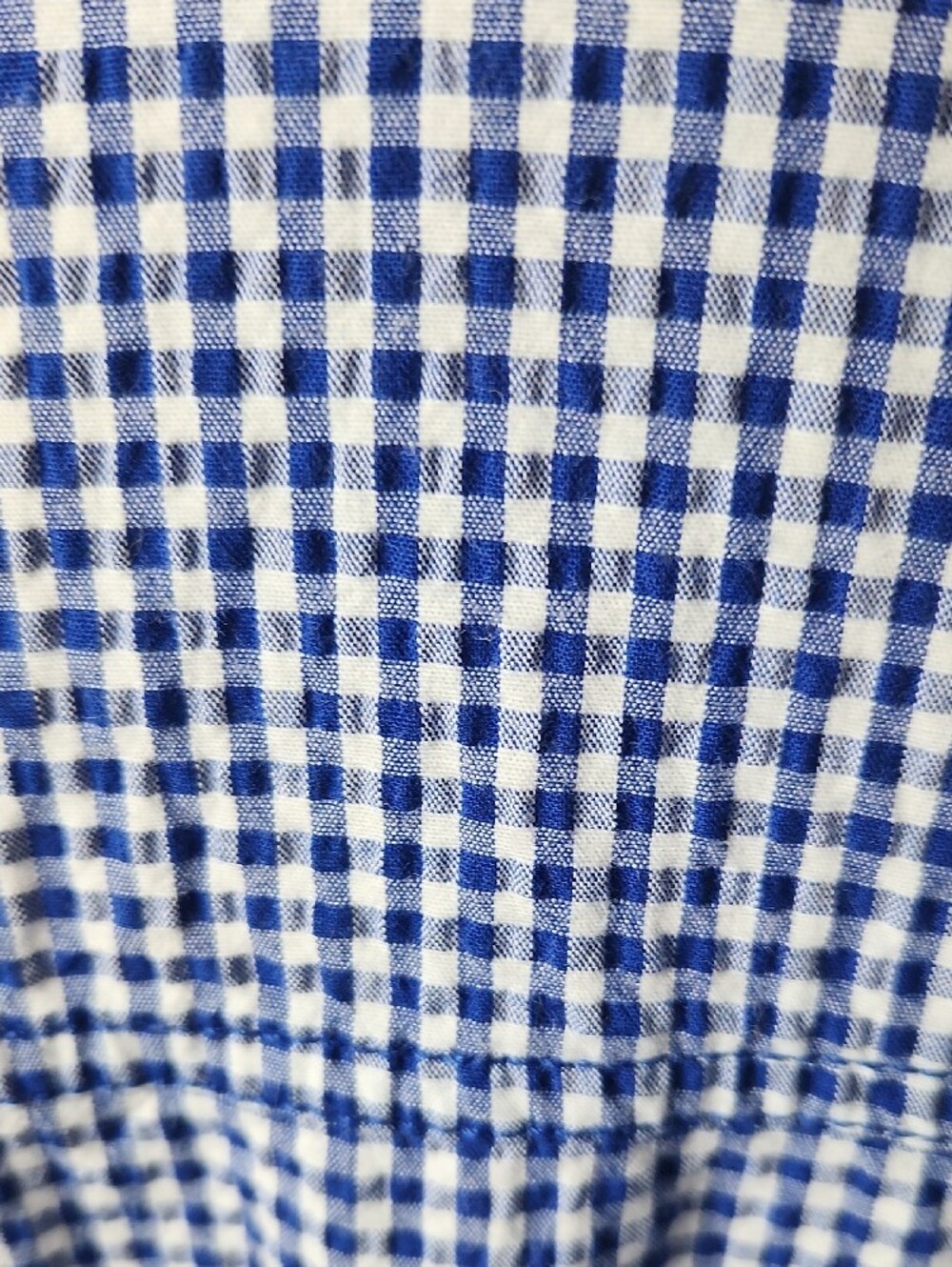 Ruby Rd. Blue Gingham Button-Front Shirt Jacket - Picture 5 of 8